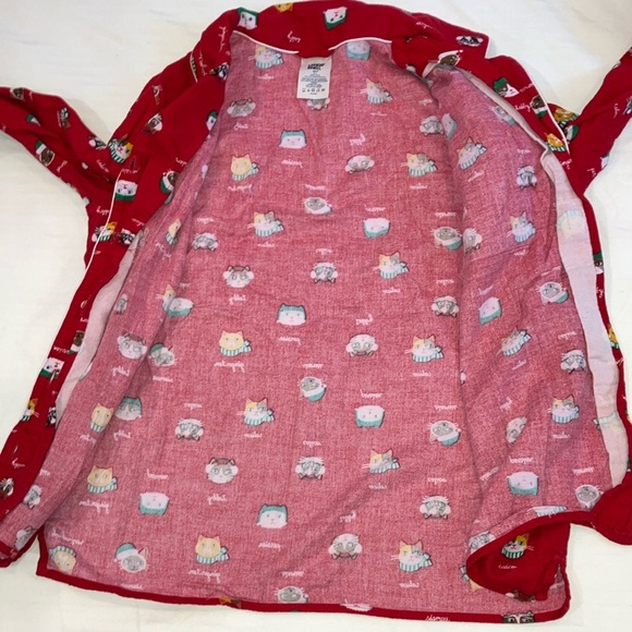 Lands' End festive cats women's XS (size 2-4) Pajama Top / Playful cats - Picture 15 of 16